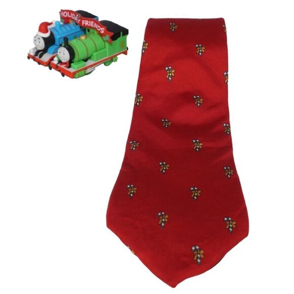 John Henry Vintage Musical Silk Christmas Tie - Picture 3 of 5